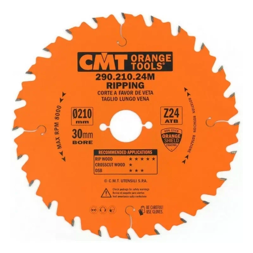 Диск пильный 210x30x2,8/1,8 20° 10° ATB Z=24 290.210.24M