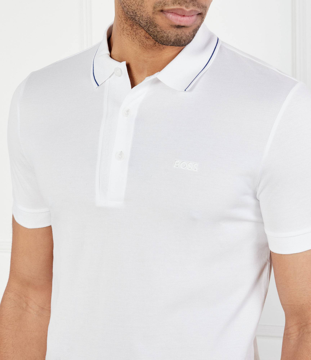 Поло Paule 4 BOSS GREEN - белый(50506195)