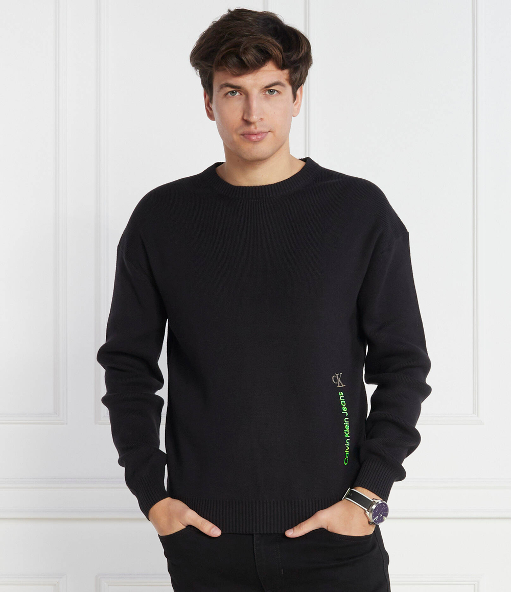 Худи VERTICAL INSTITUTIONAL CALVIN KLEIN JEANS - черный(J30J323977)