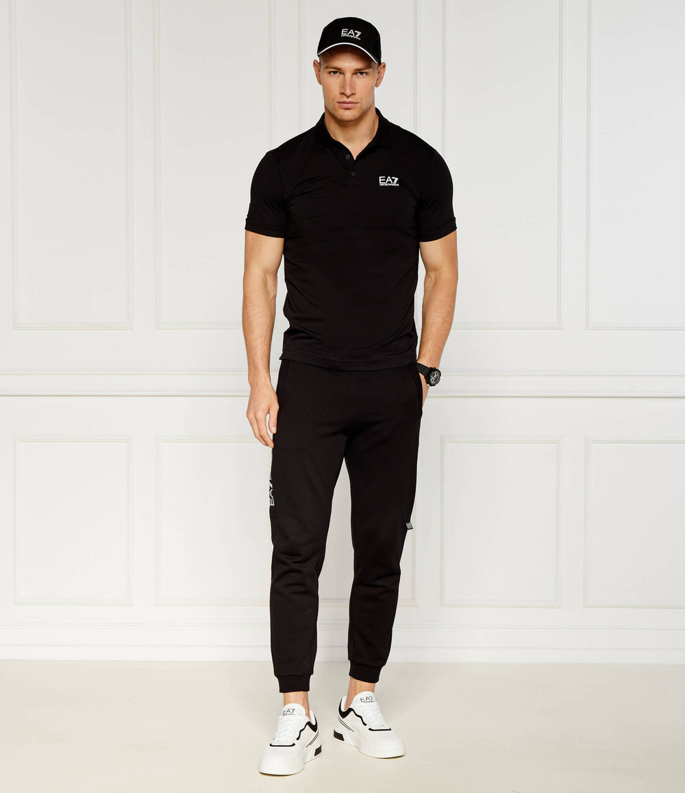 Поло EA7 - черный(8NPF14 PJVQZ)