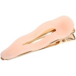 Зажим для волос «ЛАВИТА», капля, цвет пудровый, 6,5*2,3см (белый блистер)