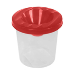 Стакан непроливайка для рисования, 3 шт, одинарная с крышкой, баночка-стакачик для мытья кисточек пластиковая, 5 цветов