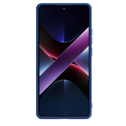 Чехол синего цвета с защитной шторкой для камеры от Nillkin на смартфон Xiaomi Poco X7 Pro, серия CamShield Pro Case