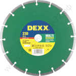 DEXX MULTI UNIVERSAL 230 мм (22.2 мм, 7х2.4 мм), алмазный диск (36701-230)