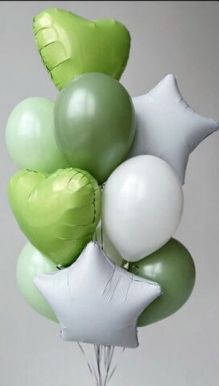 Композиция из шаров "Фисташка"