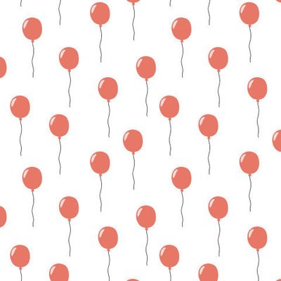 Красные воздушные шарики на белом фоне.