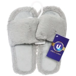 Тапочки женские домашние «HOME», цвет серый, р-р 38-39