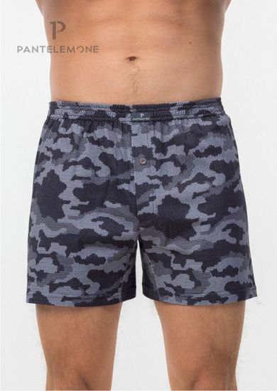 Трусы мужские семейные для больших мужчин Pantelemone PMBB-447, камуфляж серый