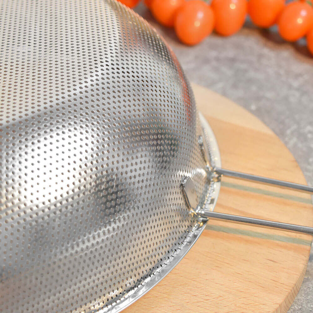 Дуршлаг 31,5см нерж с ручкой на ножках MB 40524