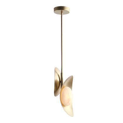 Светильник подвесной ST-Luce Золотистый/Алебастр LED 2*7W PEARL sl6229.203.02