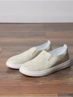 Мокасины летние с перфорацией