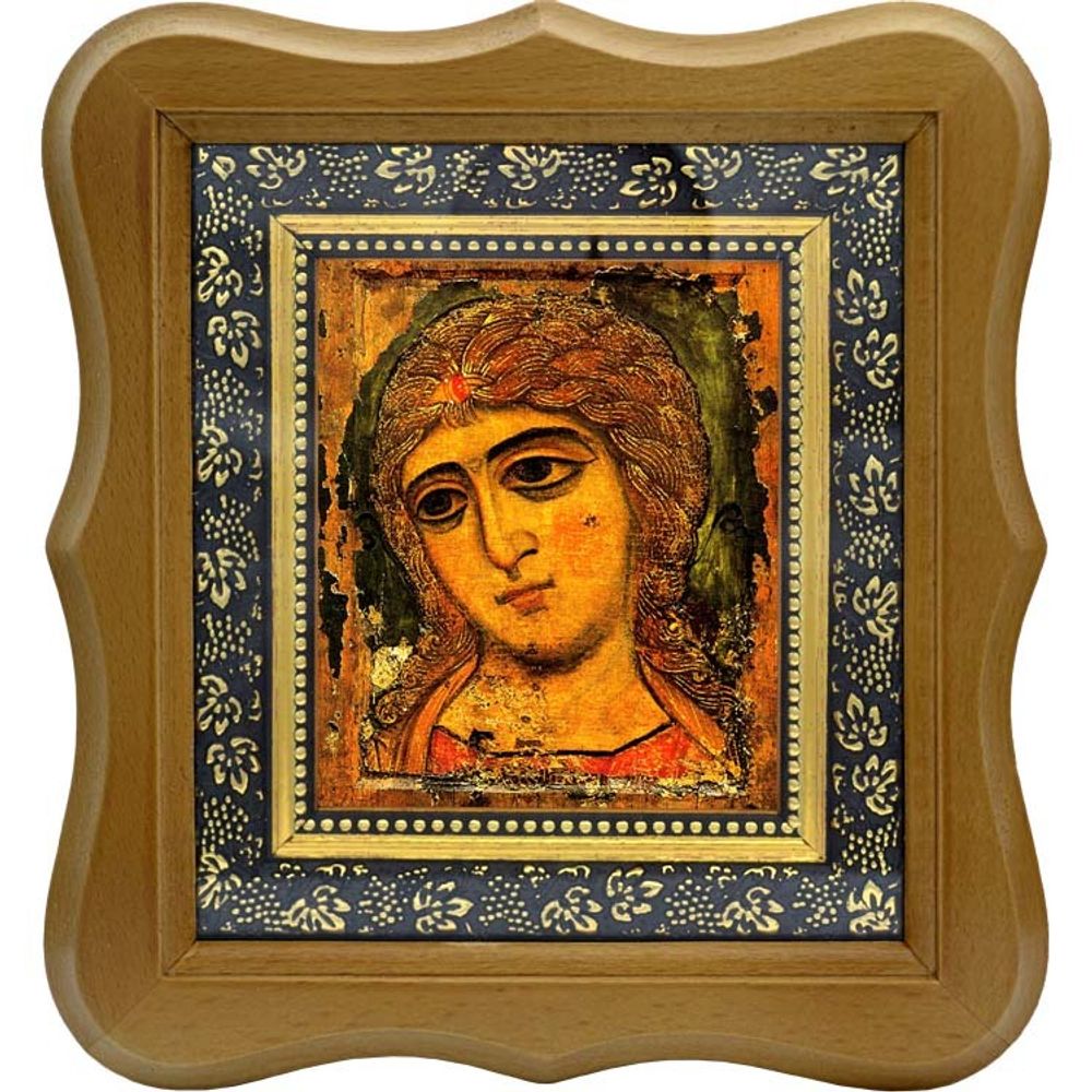 Ангел Златые Власы. Архангел Гавриил. Копия иконы XII века на холсте.