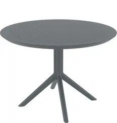 Стол пластиковый Sky Table Ø105, серый