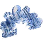 Заколка - краб для волос «AKS-EMPIRE», волна, микс 6 цветов, 8*5см