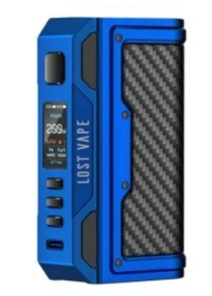 Боксмод Lost Vape Thelema Quest 200W Mod - Matte Blue Carbon Fiber Боксмод Lost Vape Thelema Quest 200W Mod - Matte Blue Carbon Fiber