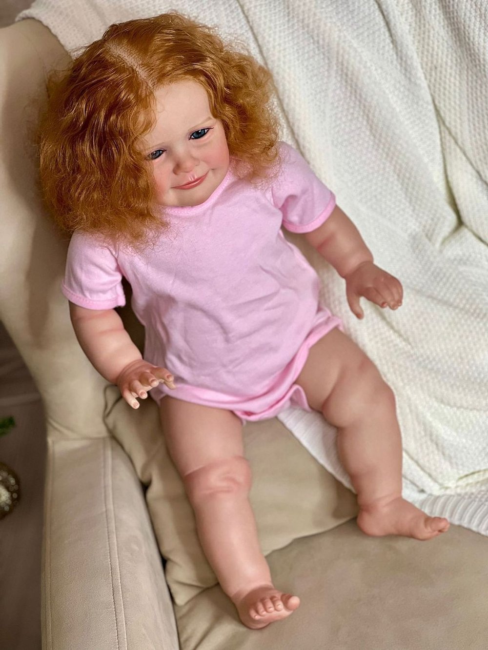 Кукла Реборн мягконабивная 65см в пакете (FA-510)