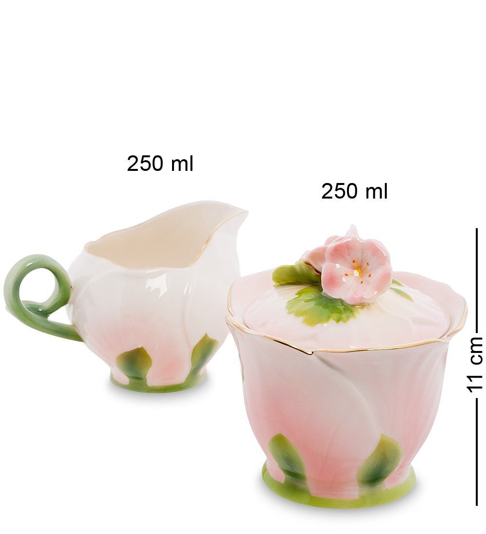 FM-61/ 2 Набор сахарница и молочник «Герань» (Pavone)