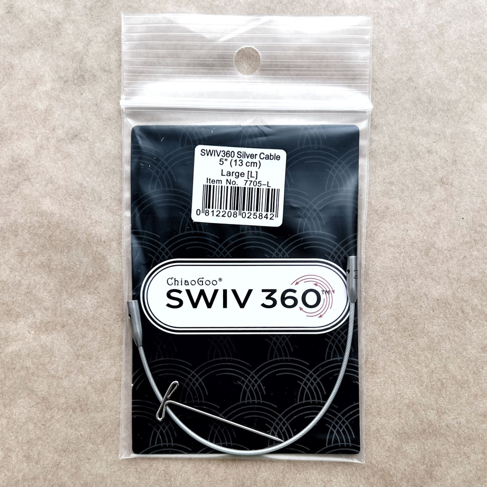 ChiaoGoo, Леска SWIV360, 125 см Large для съемных спиц размера L (готовая длина спиц 150см)