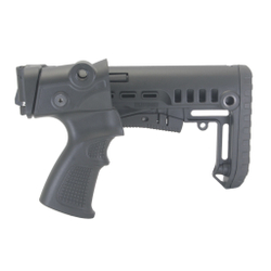 Пластиковый приклад МР-155, МР-135, DLG Tactical. Черный