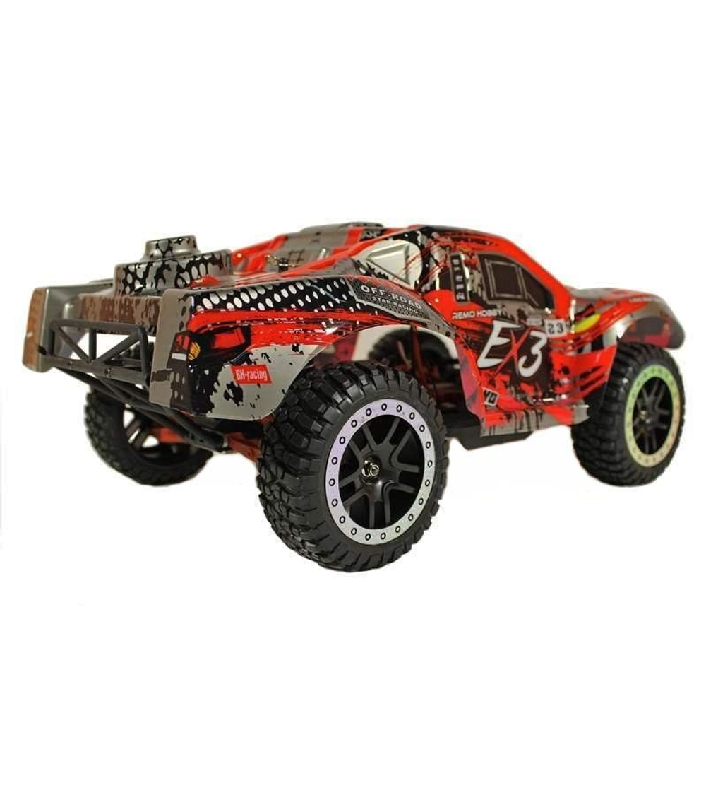 Радиоуправляемый шорт-корс Remo Hobby EX3 UPGRADE (красный) 4WD 2.4G 1/10 RTR