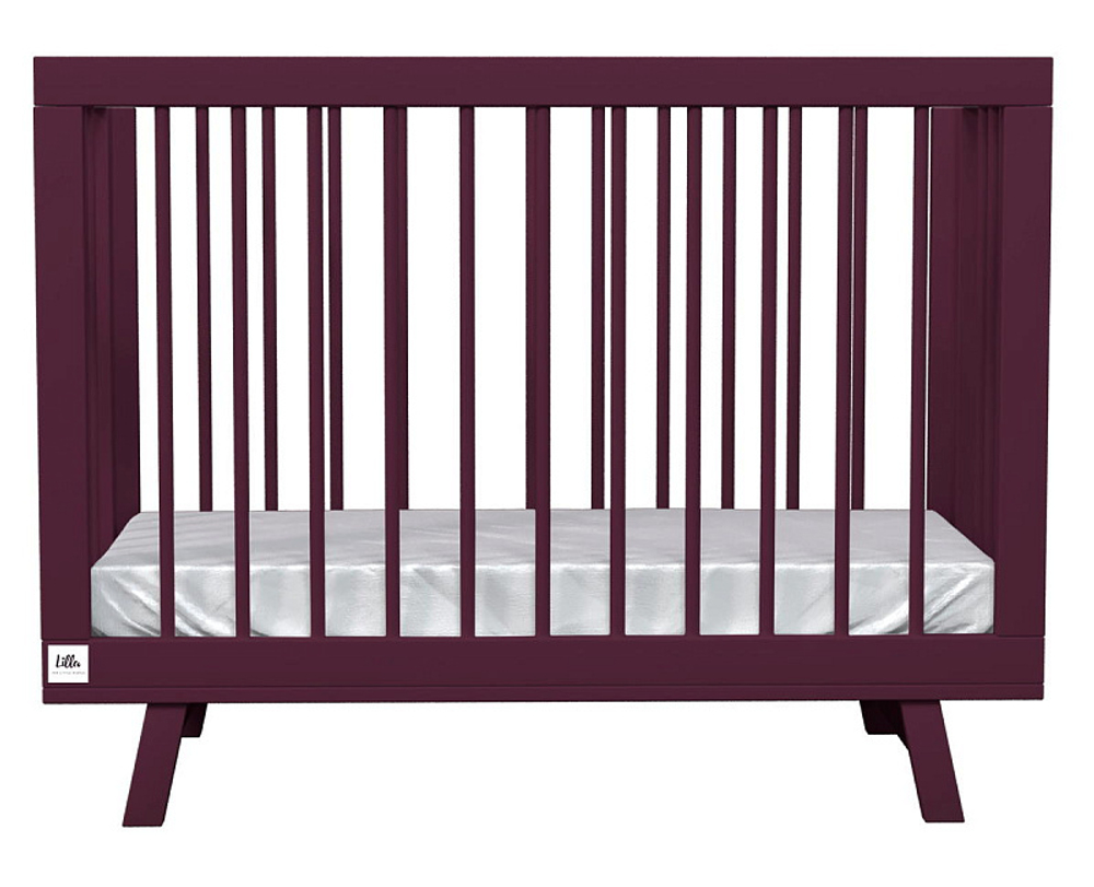 Кроватка детская Lillaland Lilla Aria с маятником Italian Plum
