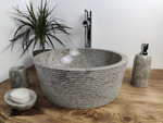 Раковина из мрамора Drum Grey Allur Small  DG-60193 40*40*15