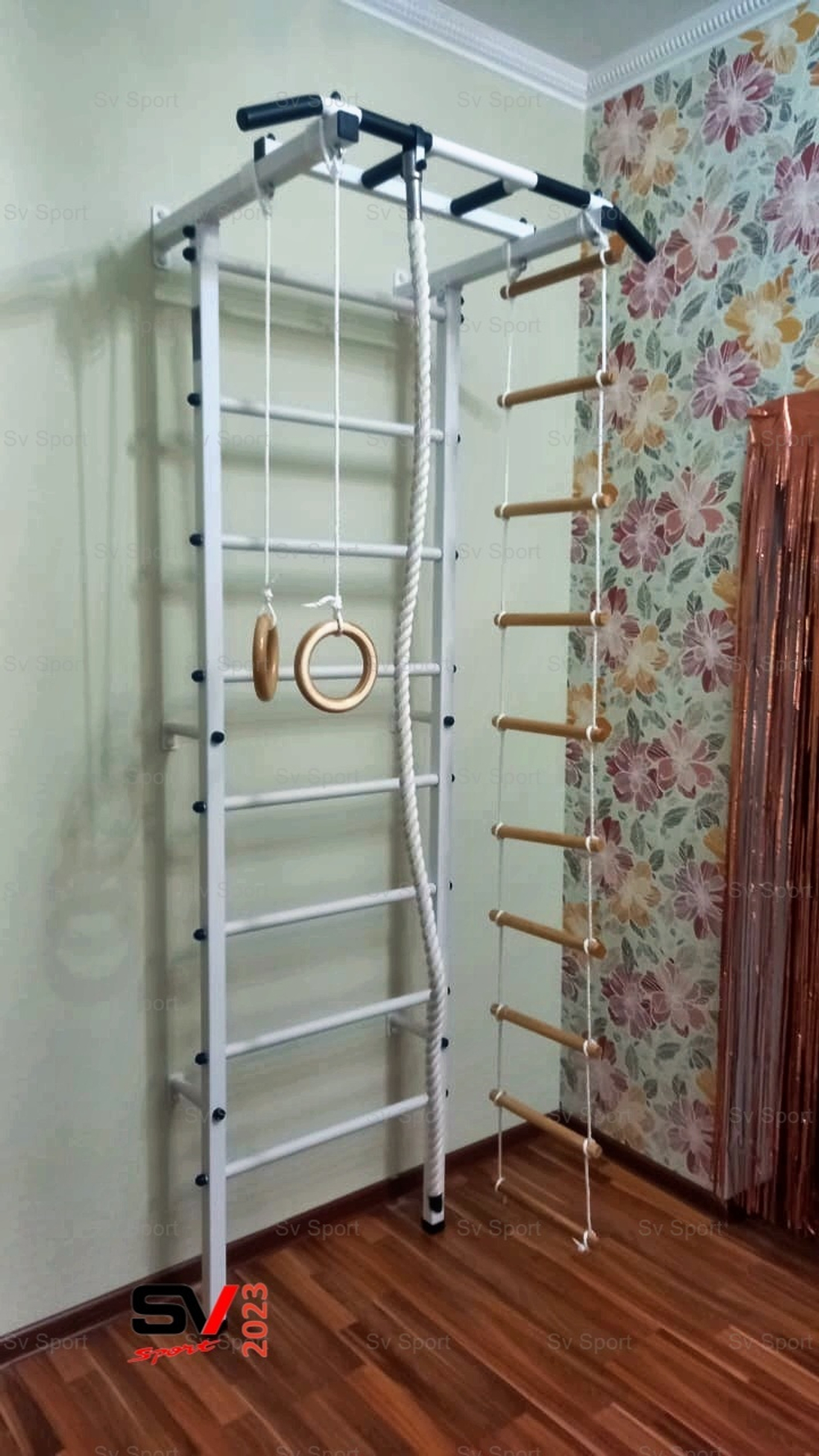 Монтаж шведской стенки Sv Sport в пеноблочные, газоблочные стены