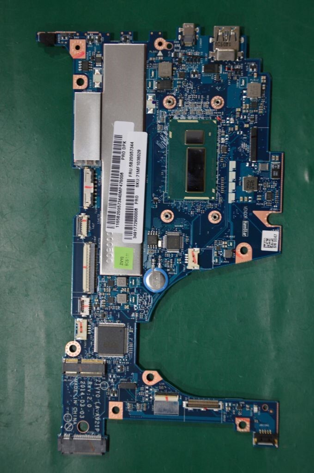 Материнская плата для ноутбука Lenovo Yoga2-13 ZIVY0 W8P i5-4200C 4G ST (5B20G57344), оригинал