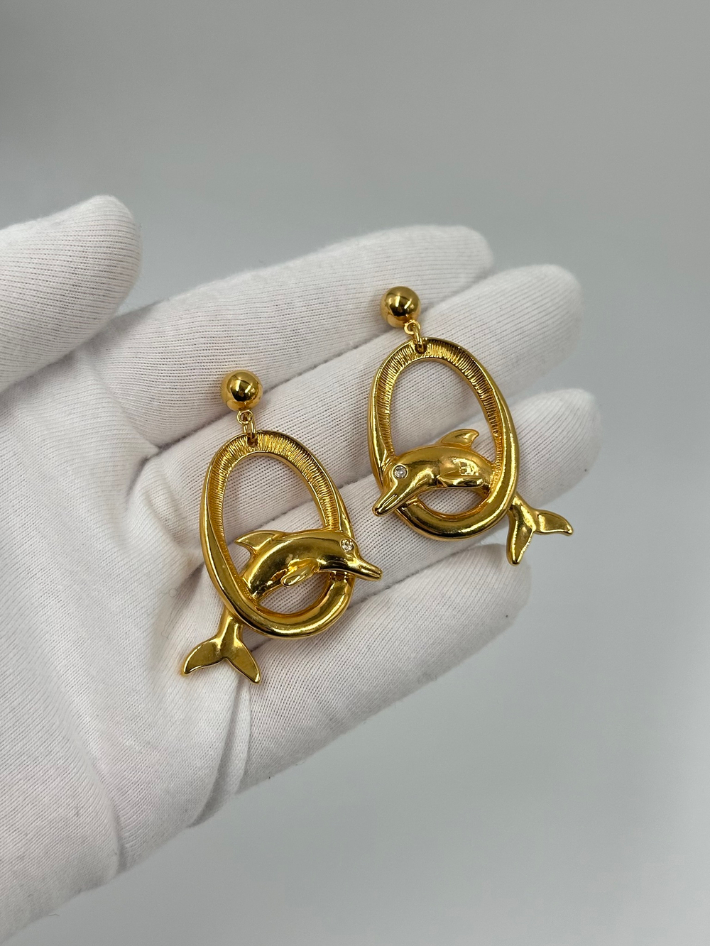 Серьги с дельфинами Avon