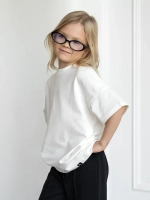 Футболка для девочки белая в школу