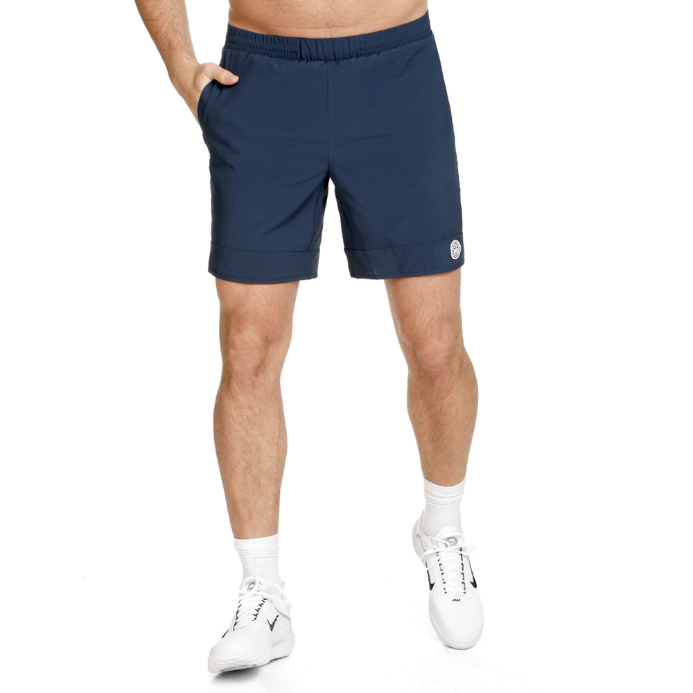 Мужские теннисные шорты BIDI BADU Fingerprint 7in Shorts Men - Dark Blue