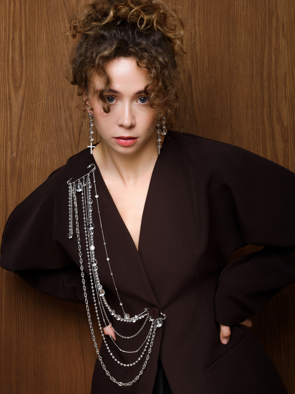 Серьги "Hope" с горным хрусталём