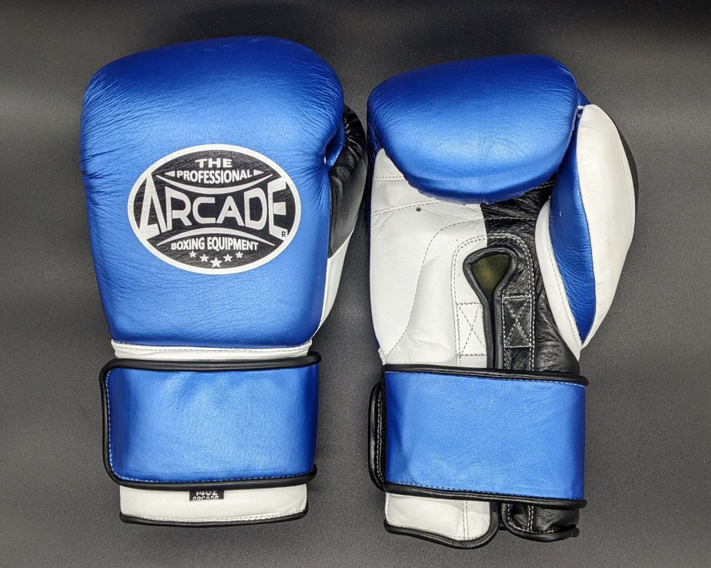 Боксерские перчатки Arcade  blue_black_white