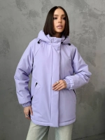 Куртка весенняя удлиненная с капюшоном