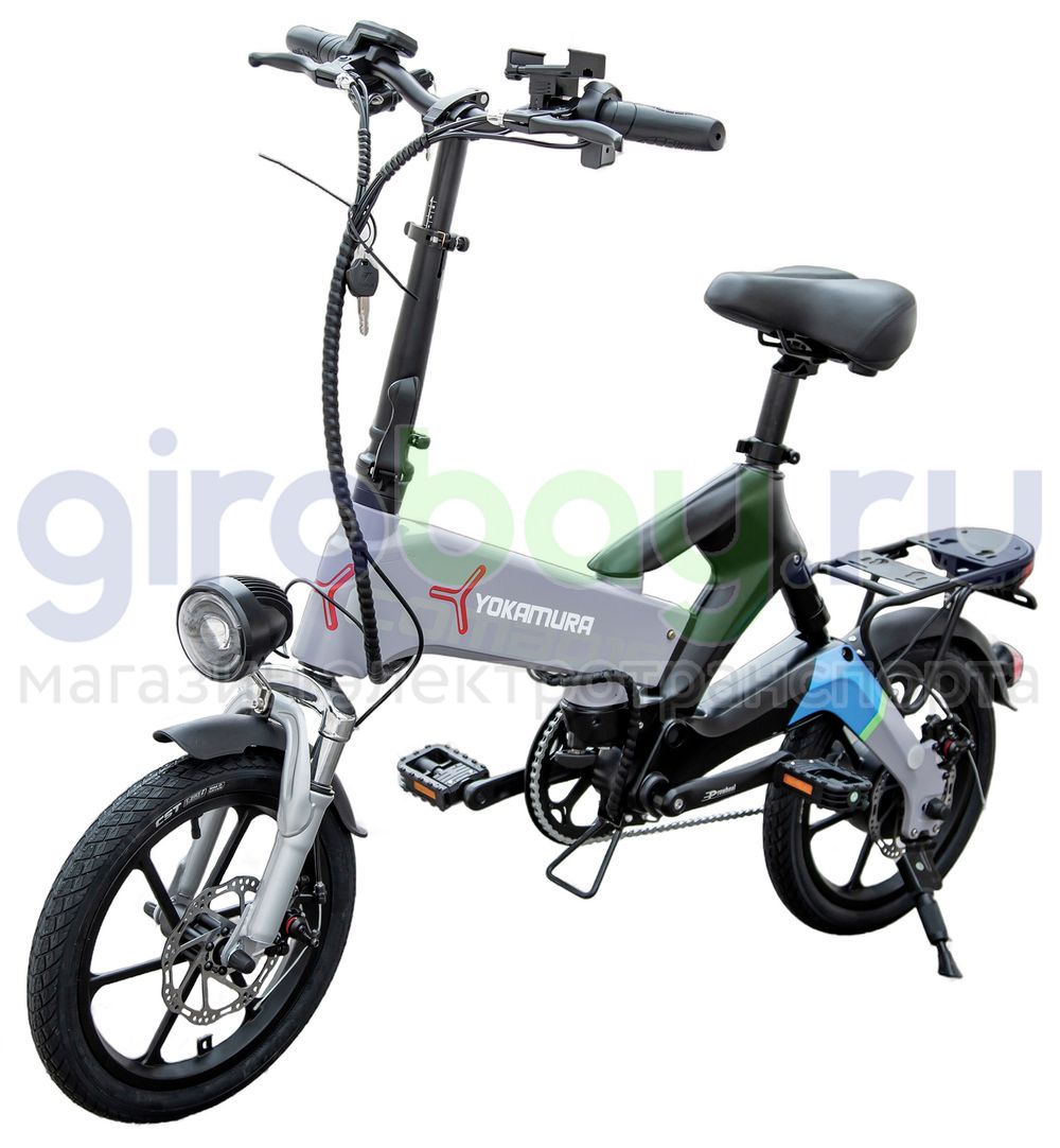 Электровелосипед Yokamura Combo 16 (48V/11Ah) - Nardo Grey фото фото №1