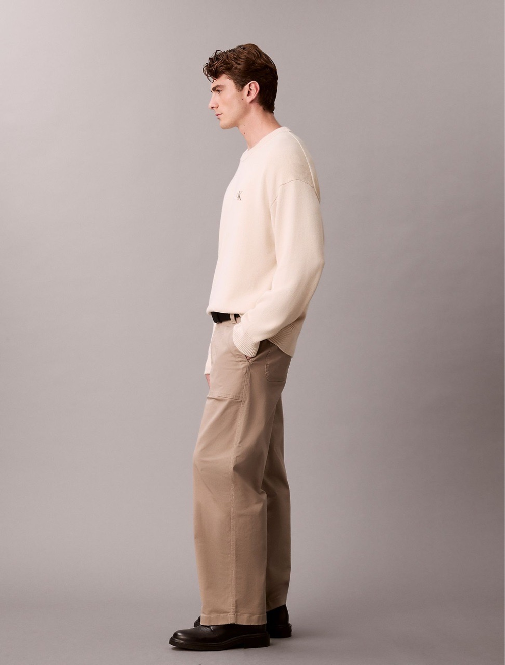 Свитер Calvin Klein Cotton Relaxed Faded Tofu