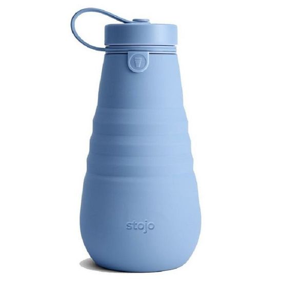 Бутылка складная силиконовая Stojo Bottle Steel, 20 oz / 590 мл (уценка)