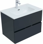 Тумба с раковиной Aquanet Алвита New 303908 70 антрацит