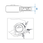 KING TONY (79094-05C1) Рулетка измерительная 5 м / 16 FT, магнитный крюк