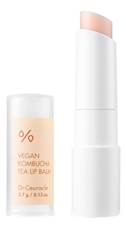 DR. CEURACLE Веганский бальзам для губ с чаем комбуча - Vegan Kombucha Tea Lip Balm. 3,7г