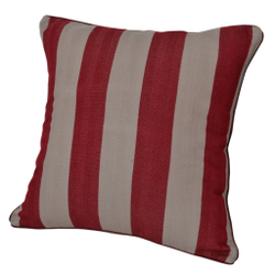 Подушка декоративная 45x45 Casual Avenue Rhode Island Stripe коричнево-красная