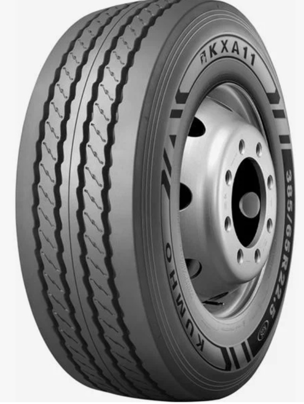 Шины 385/65R22.5 KUMHO KXA11 PR24 164L (прицепные оси 4 дор)