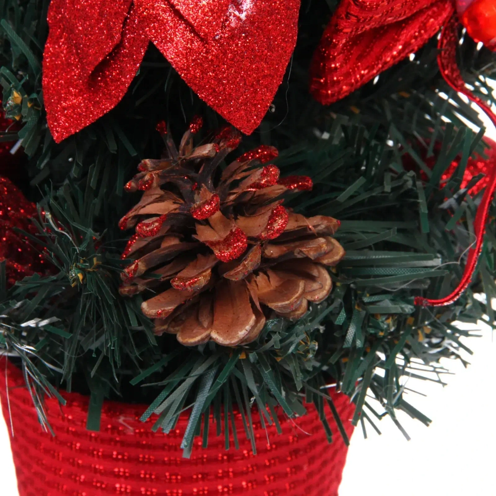 Елка в горшке «Зимняя нежность» 40 см, Красный