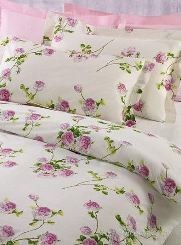 Постельное белье 2 спальное евро макси Mirabello Scented Rose бежевое