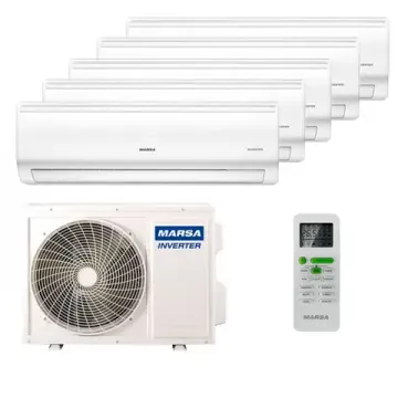 Мультисплит система на 5 комнат Marsa MRK-T07PA x 5 / MRK-5M42HTPE-W