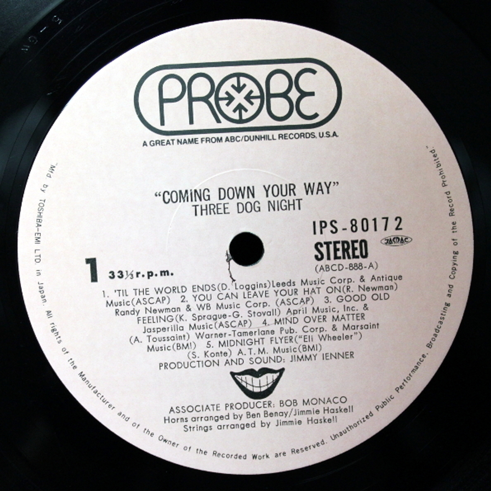Three Dog Night / Coming Down Your Way (LP)