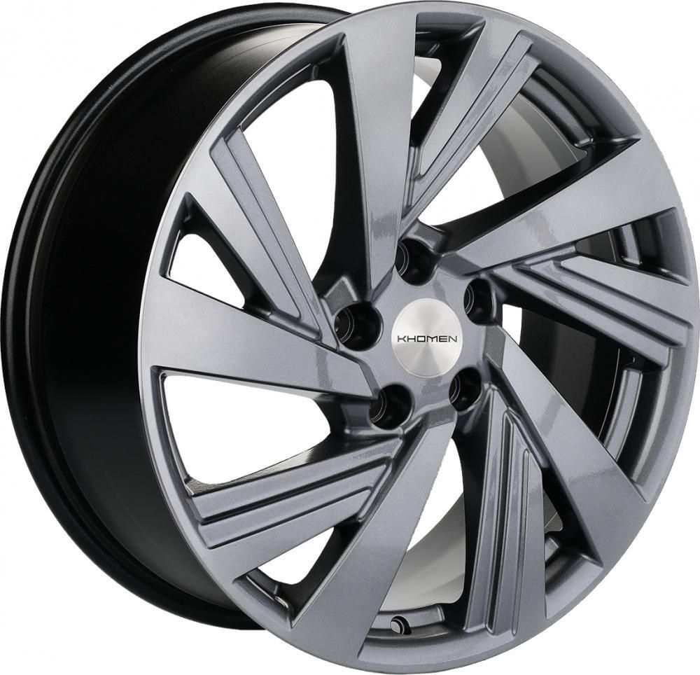 Khomen 1801 7.5x18 5x114.3 ET 38 Dia 67.1 (grey)