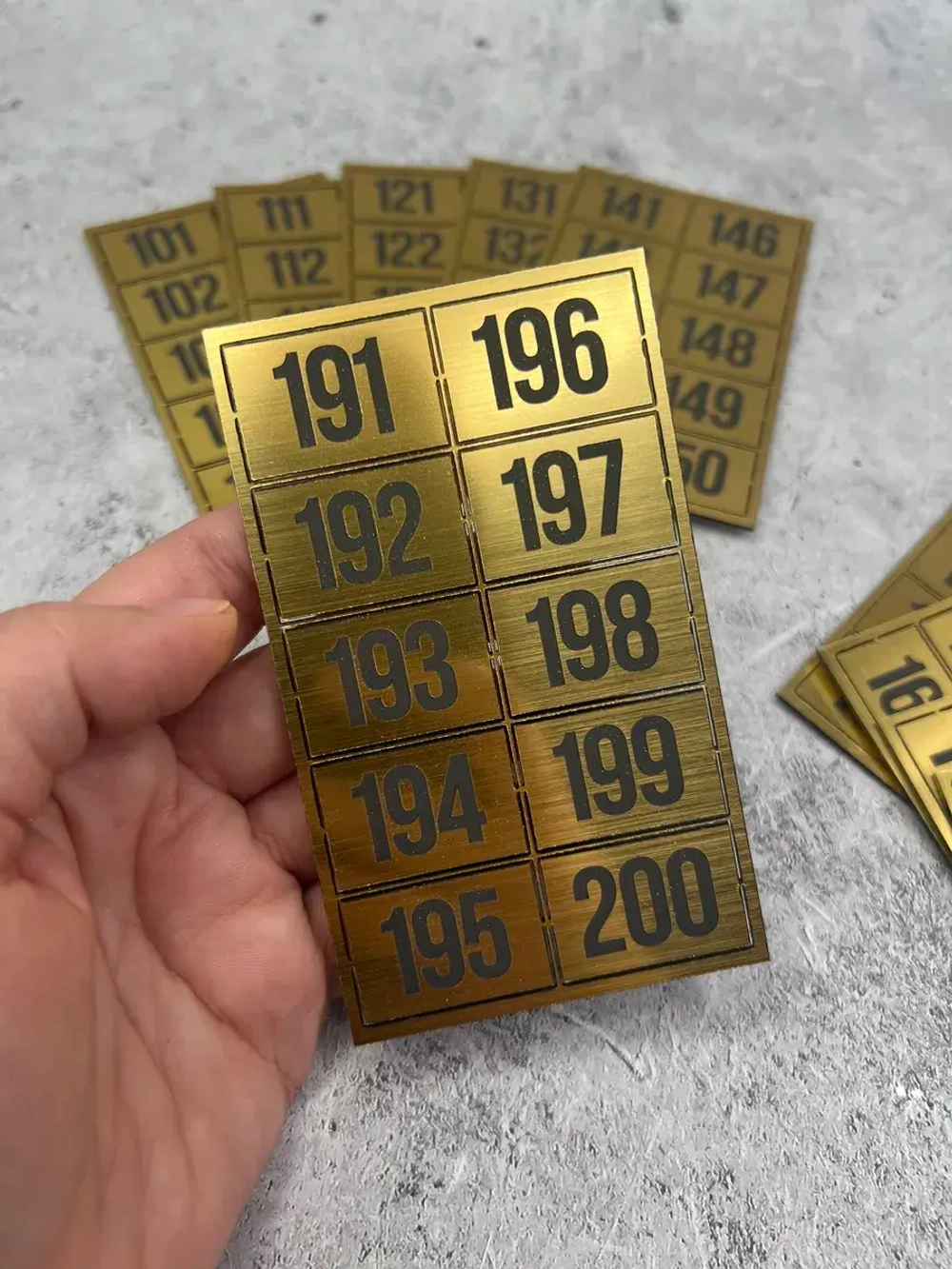 Нумерация на шкафчики, набор