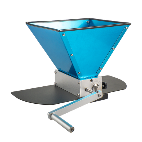 Мельница двухвальцовая (нерж. сталь) с бункером и подставкой