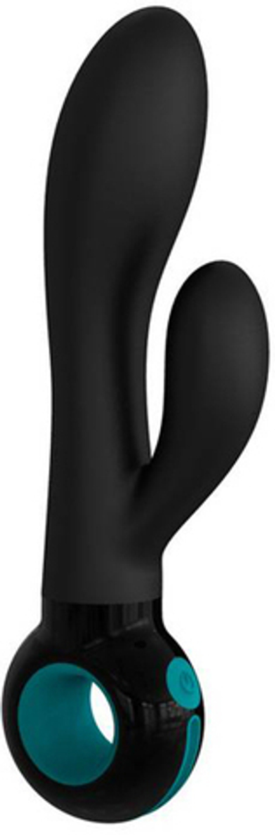 Чёрный вибратор Nambi с LED-подсветкой